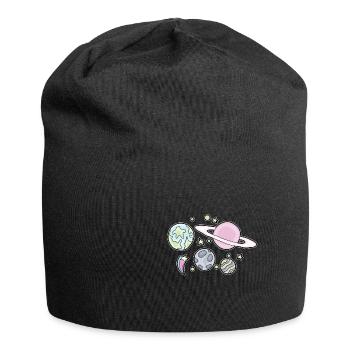 Planet Solar System Bande dessinée colorée - Bonnet en jersey - noir - Devant