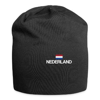 Nederland | Netherlands, Holland, Dutch - Jersey Beanie - black - Front