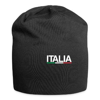 Italia | Italien, Italienische Flagge, italienisch - Jersey-Beanie - Schwarz - Vorne