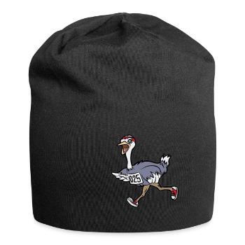 coureurs d’autruche de jogging marathon sprinter - Bonnet en jersey - noir - Devant