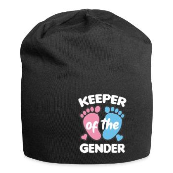 KEEPER OF THE GENDER Girl or Boy Birth - Jersey Beanie - black - Front