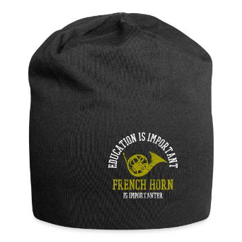 Français instrument Corne - Bonnet en jersey - noir - Devant