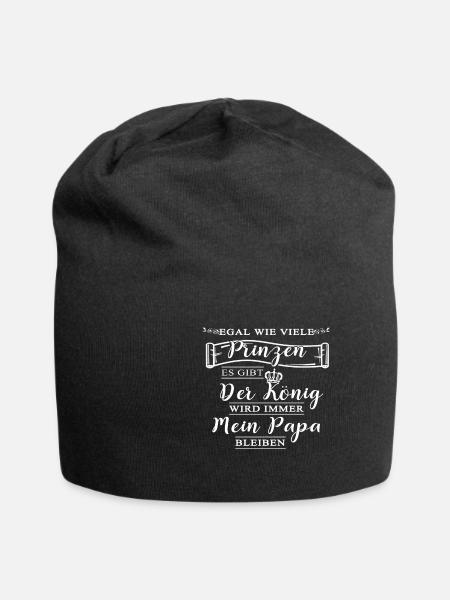 Papa bébé prince et roi - Bonnet en jersey - noir