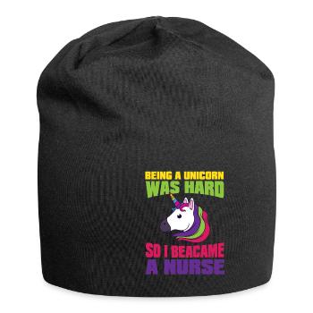 Krankenschwester Krankenschwestern Krankenpflegeri - Jersey-Beanie - Schwarz - Vorne