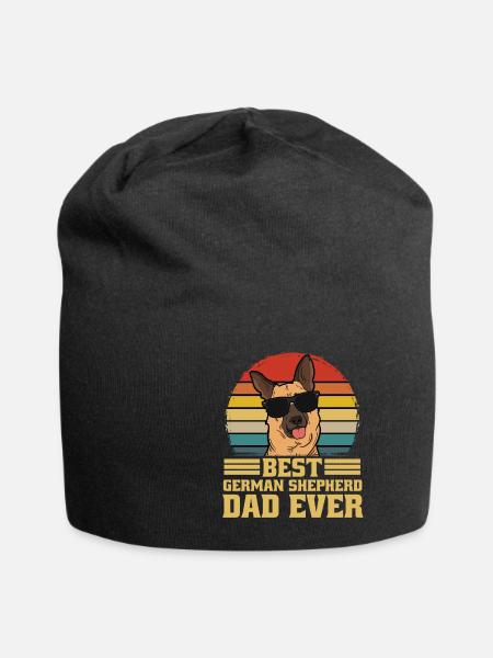 German Shepherd Dog Dad Dad Dad Ever Gift - Jersey Beanie - black