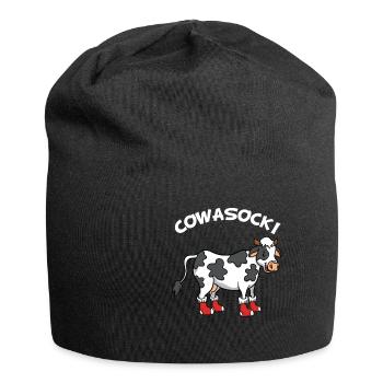 Vache Vaches Veau Cowasocki Chaussettes Cadeau Drôle - Bonnet en jersey - noir - Devant