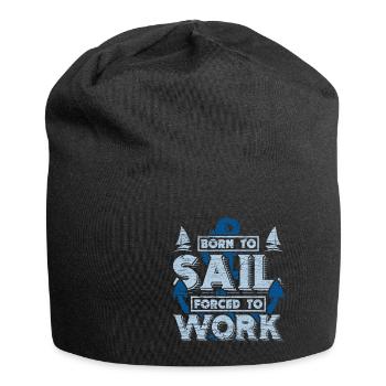 Kapitän, Segeln, Boot und Schiffsreise Geschenk - Jersey-Beanie - Schwarz - Vorne
