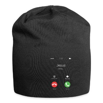 Christen Pfarrer Priester Lustig Geschenk - Jersey-Beanie - Schwarz - Vorne