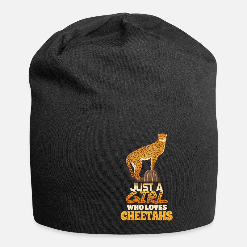 guépard - Bonnet en jersey - noir