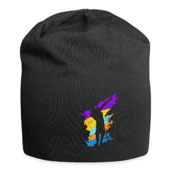 Tupfen Tupfen Tanz - Jersey-Beanie - Schwarz - Vorne