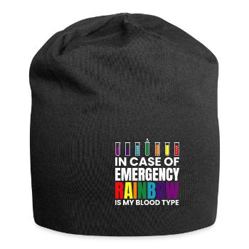 LGBT Pride Gay Lesbians Against Homophobia Sexism - Jersey Beanie - black - Front