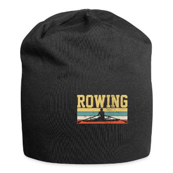 Rudern Vintage Retro - Jersey-Beanie - Schwarz - Vorne