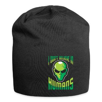 Alien Außerirdischer Ufo lustiger Spruch Geschenk - Jersey-Beanie - Schwarz - Vorne