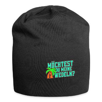 Do you want to wave my palm? - Jersey Beanie - black - Front
