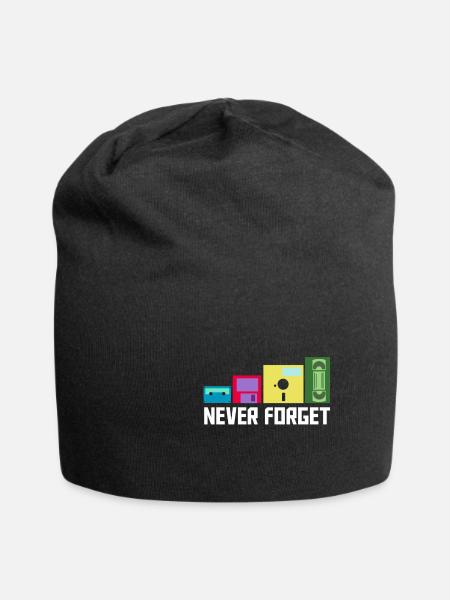 Kassette - Jersey-Beanie - Schwarz