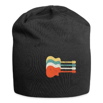 Guitar Retro - Jersey Beanie - black - Front