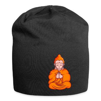 Cartoon Monk Cartoon Mönch - Jersey-Beanie - Schwarz - Vorne