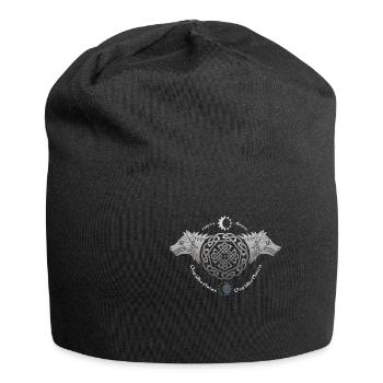 Wölfe Pentagram - Jersey-Beanie - Schwarz - Vorne