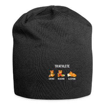Triathlon Funny triathlete coach fan - Jersey Beanie - black - Front