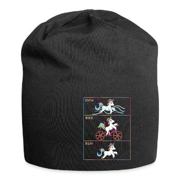 Triathlon Funny triathlete coach fan - Jersey Beanie - black - Front