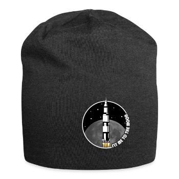 50 years moon landing - Jersey Beanie - charcoal grey - Front