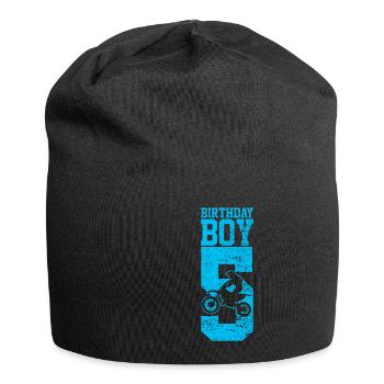 5th birthday motocross - Jersey Beanie - black - Front