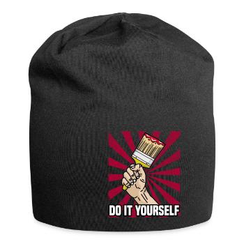 DO IT YOURSELF Maler und Lakierer Hobby Pinsel - Jersey-Beanie - Schwarz - Vorne