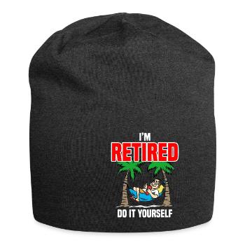 I AM RETIRED DO IT YOURSELF Rentner Rentnerin - Jersey-Beanie - Anthrazit - Vorne