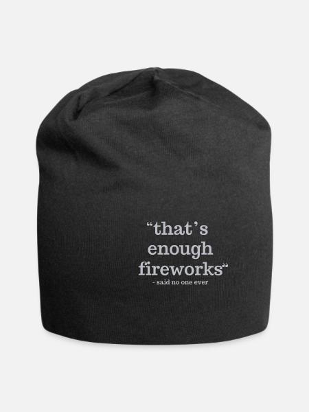 Feux d’artifice - Bonnet en jersey - noir
