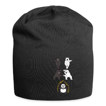 Panda Pandas Fusion Anime Kawaii Manga Gift - Jersey Beanie - black - Front