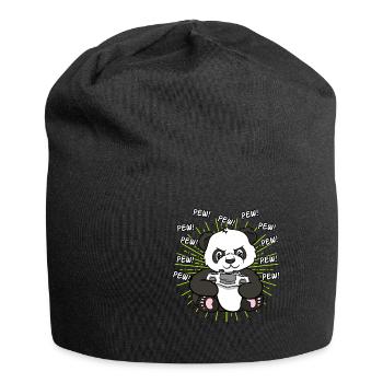 Panda Pandas Zocken Zocker Gamer Cadeau PC - Bonnet en jersey - noir - Devant