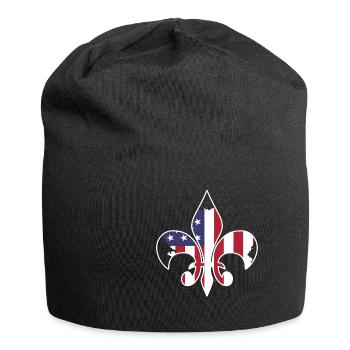 Drapeau USA - Bonnet en jersey - noir - Devant