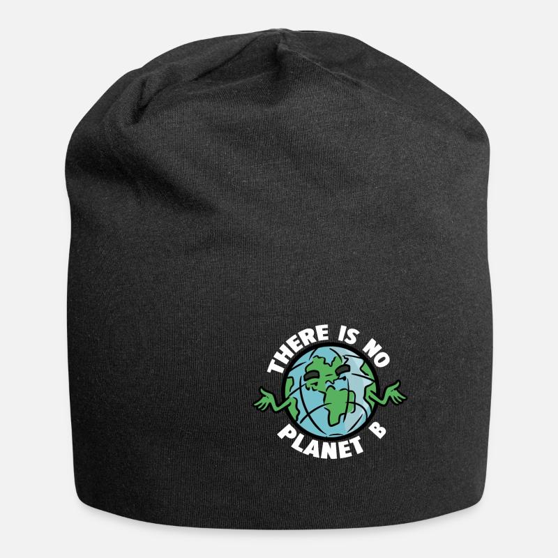 Pas de planète B Pas de planète B - Bonnet en jersey - noir