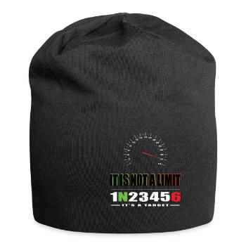 Motorrad Straßenmotorrad Superbike Geschenk - Jersey-Beanie - Schwarz - Vorne