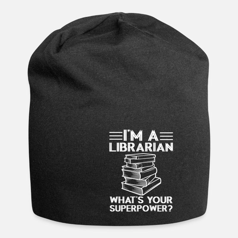 Ich bin Bibliothekar - Jersey-Beanie - Schwarz