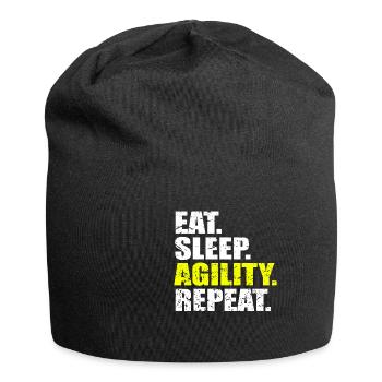 Agility Repeat T-Shirt Dog Training Sport - Jersey Beanie - black - Front