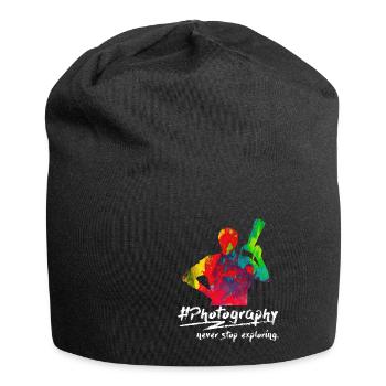 Fotografie | Fotografen | Fotografin - Jersey-Beanie - Schwarz - Vorne