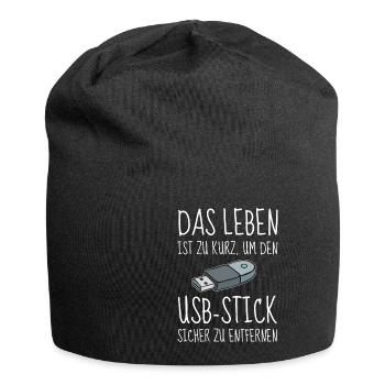 Humour de bureau Funny USB Flash Drive Office Fun Computer - Bonnet en jersey - noir - Devant