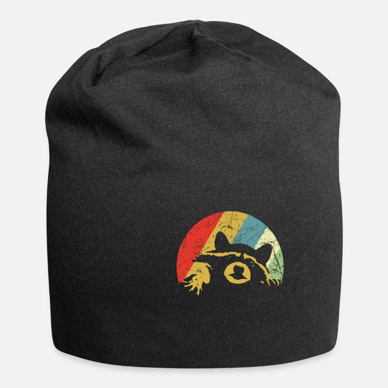 Der Troublemaker Waschbär - Jersey-Beanie - Schwarz