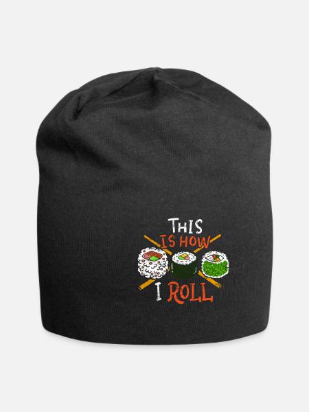 Sushi Sushi Sushi - Bonnet en jersey - noir