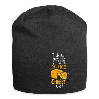 cheese - Jersey Beanie - charcoal grey - Front