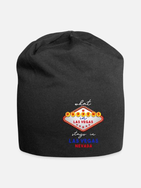 Las Vegas - Jersey-Beanie - Schwarz