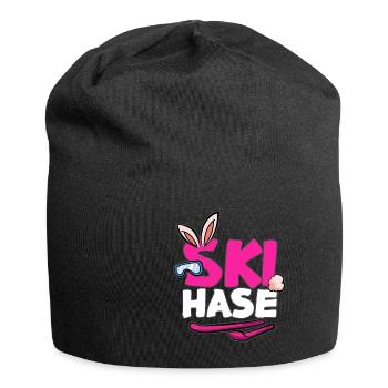 SKI HASE Ski Snow Snow - Jersey Beanie - black - Front