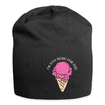 crème glacée - Bonnet en jersey - noir - Devant