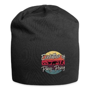 Ping Pong Joueur Evolution Drôle - Bonnet en jersey - noir - Devant