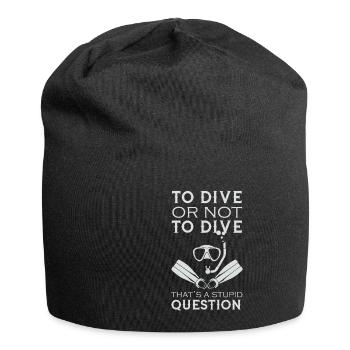 Plongée plongée plongée Dive or Not plongée - Bonnet en jersey - noir - Devant