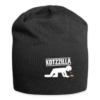 Kotzilla Betrunken Alkohol Bier - Jersey-Beanie - Schwarz - Vorne
