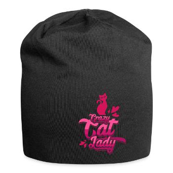 Crazy Cat Lady - Jersey Beanie - black - Front