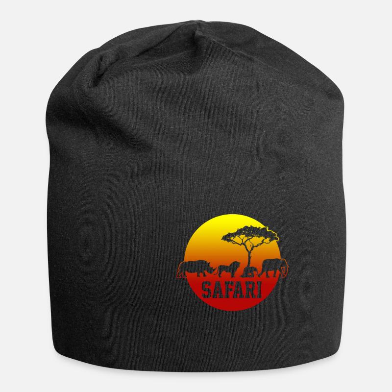 Safari - Bonnet en jersey - noir