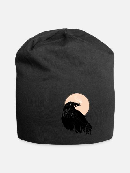 Corbeau, initiateur de mondes - Bonnet en jersey - noir
